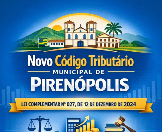 Capa do Novo Código Tributário Municipal de Pirenópolis, de 12 de dezembro de 2024